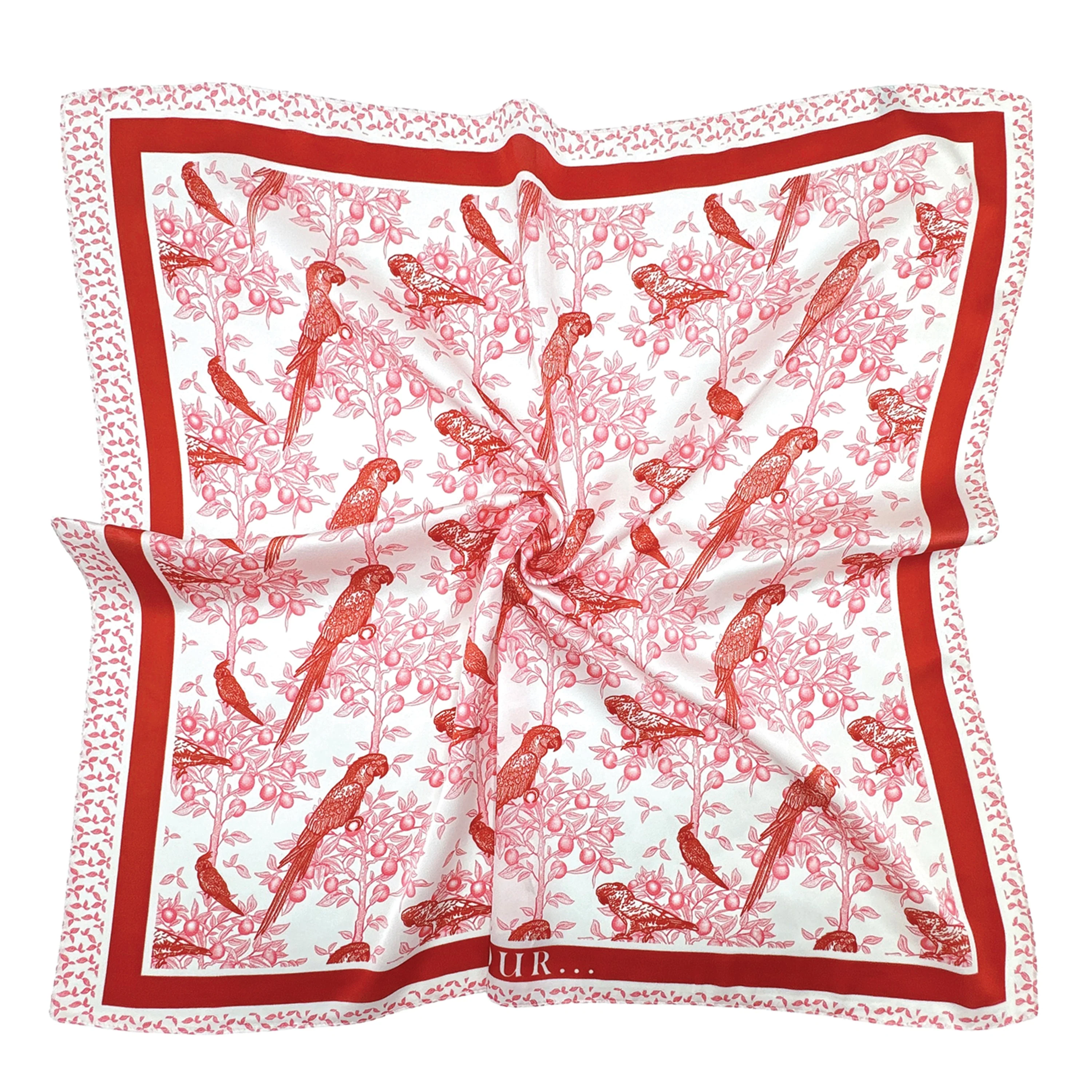 Bird Print Square Scarf - Image 2