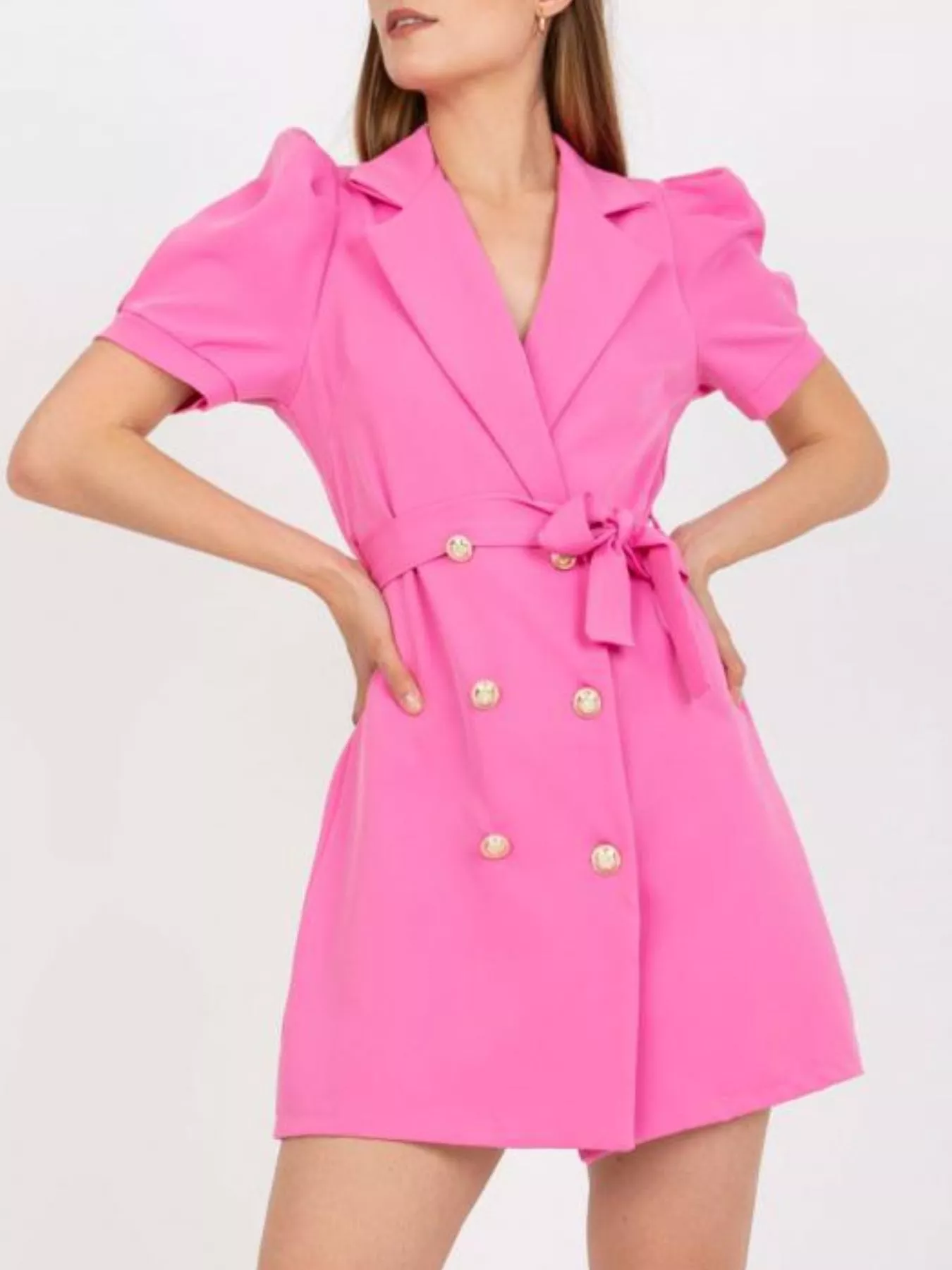 Blazer Style Tie Waist Mini Dress - Image 19