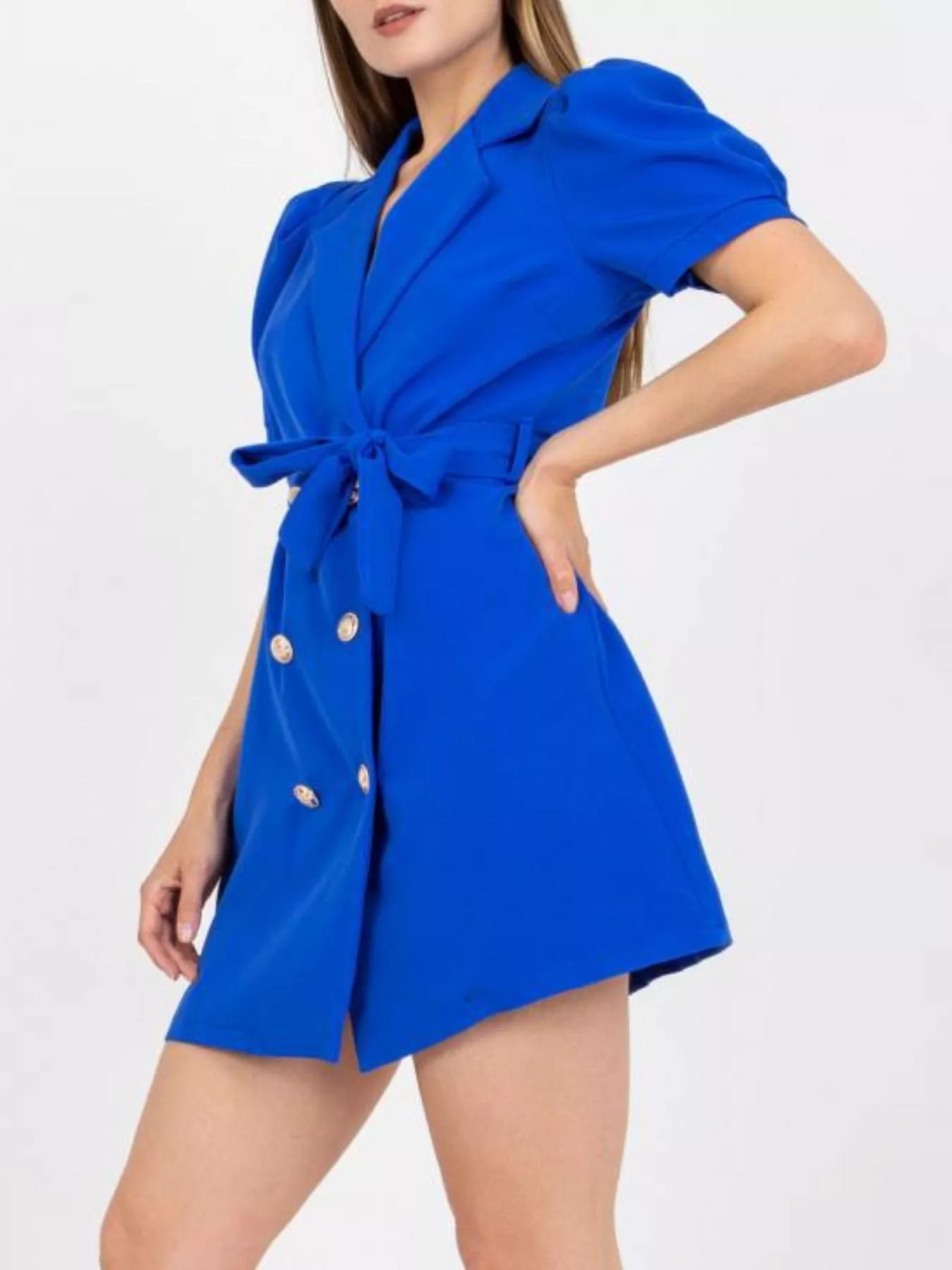 Blazer Style Tie Waist Mini Dress - Image 5