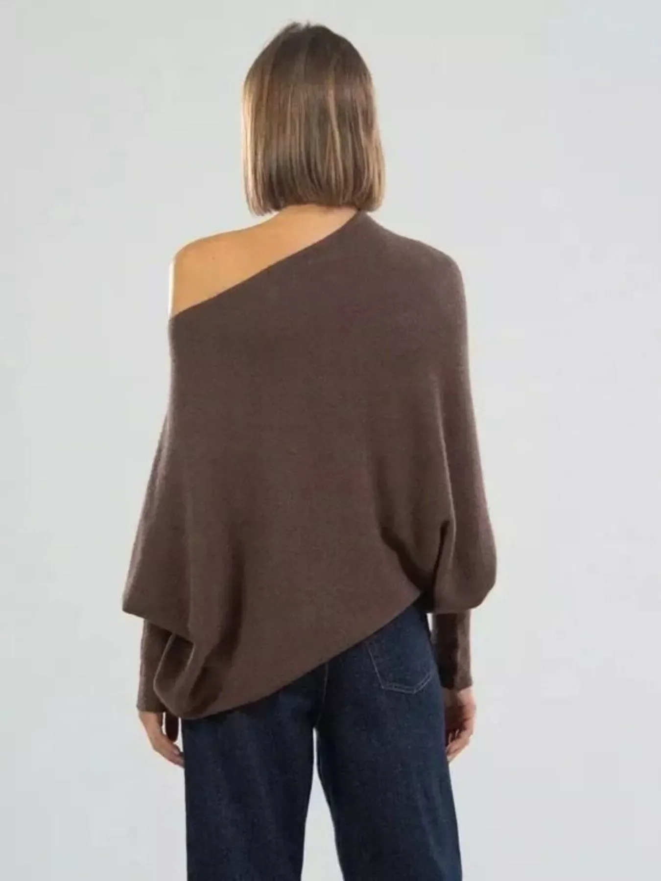 Boat Neck Long Sleeve Sweater - Image 24