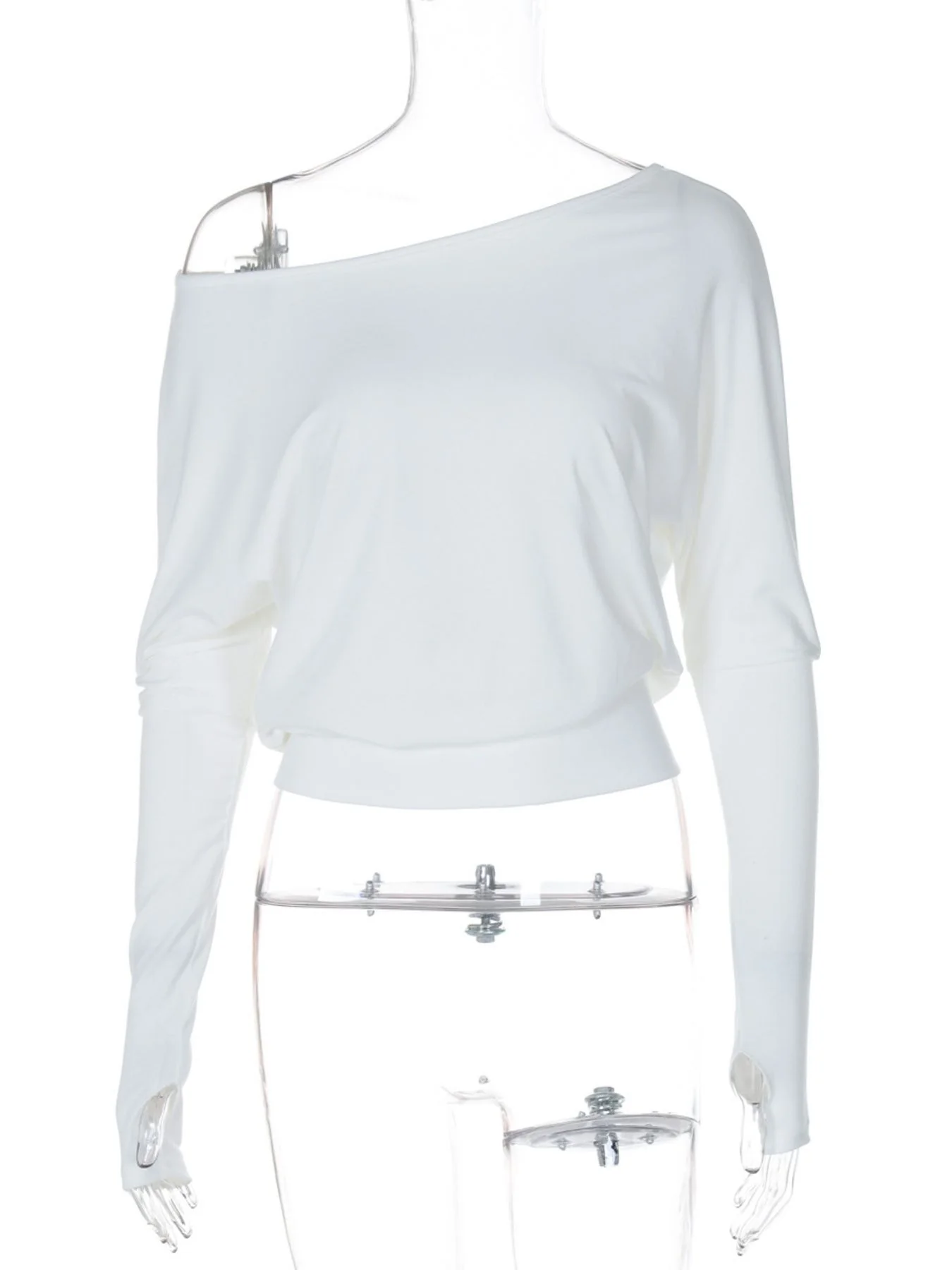 Boat Neck Long Sleeve T-Shirt - Image 4