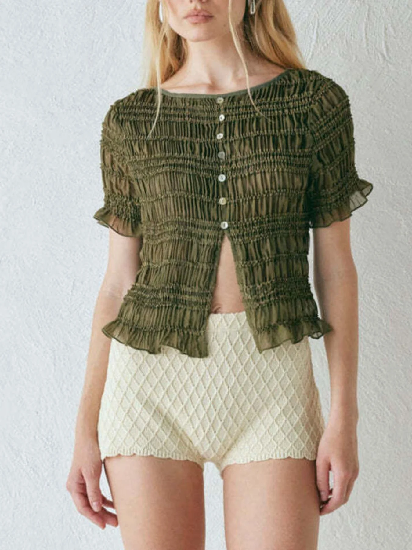 Boho Chic Smocked Top and Maxi Skirt Set - Image 22