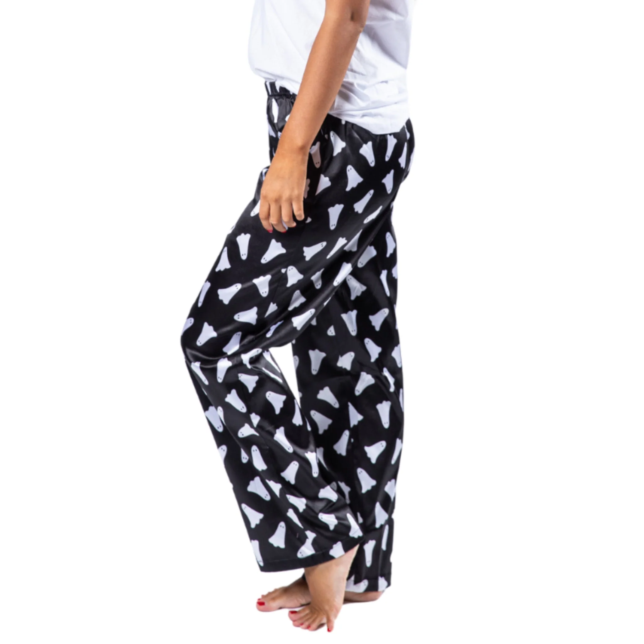 Boo! Satin Pajama Pants - Image 2