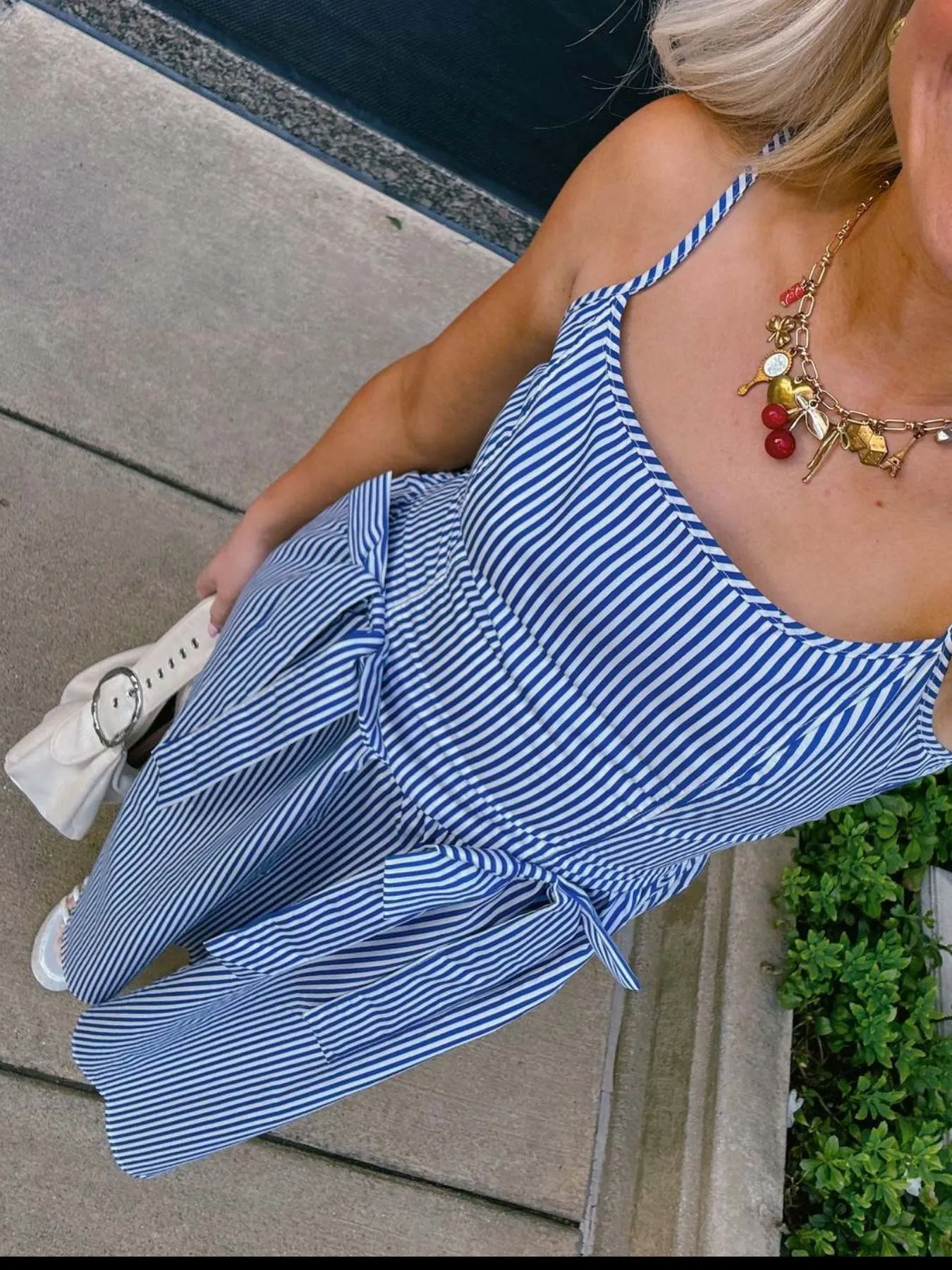 Bow Detail Midi Cami Dress - Image 11