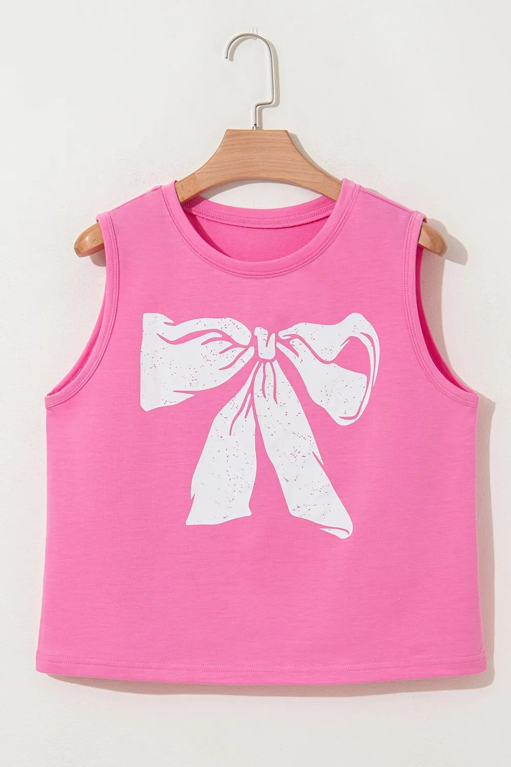 Bow Print Boxy Fit Tank Top - Image 4