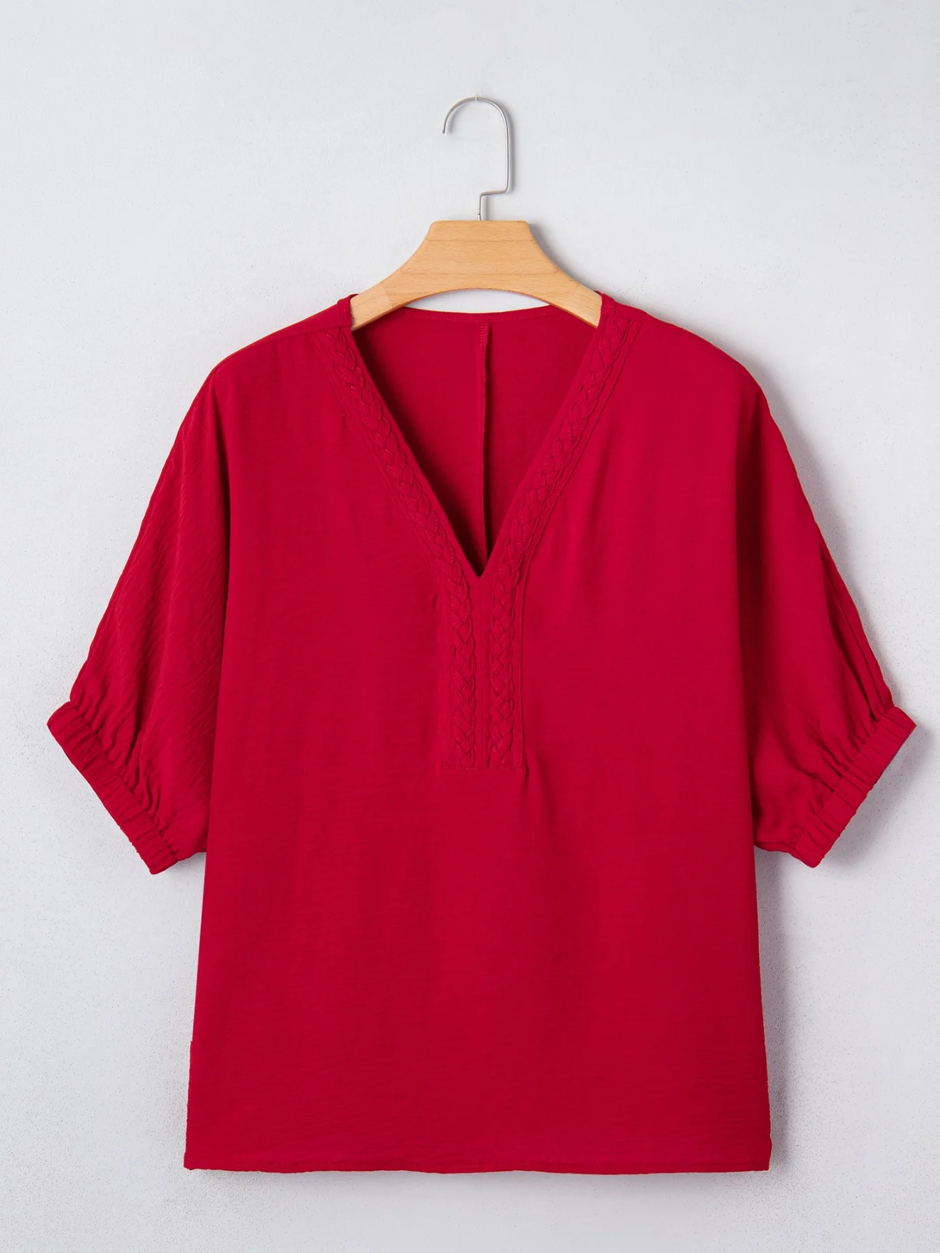 Braided Detail Half Sleeve Blouse - Image 5