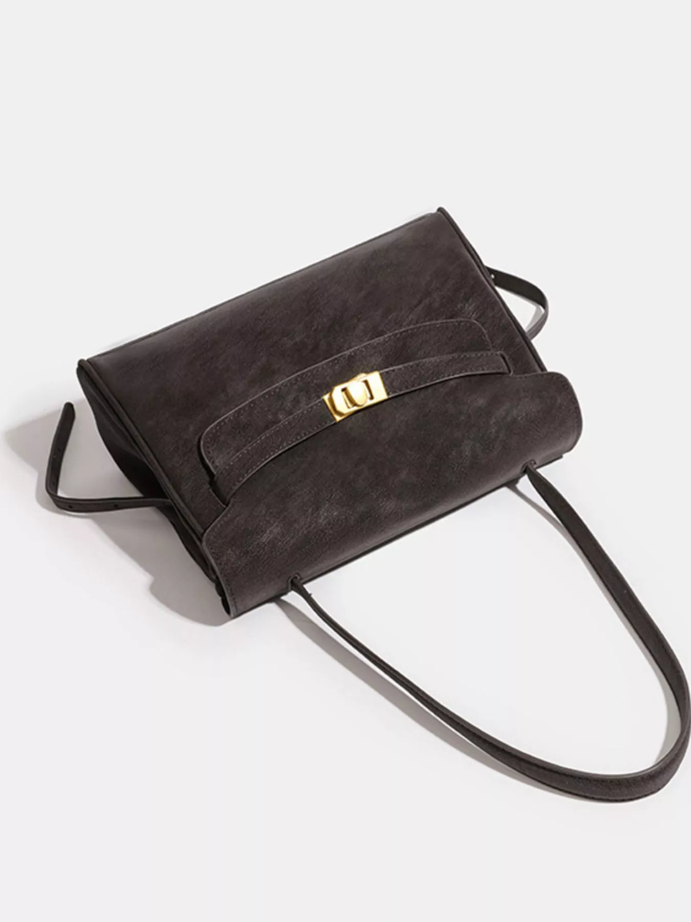 Buckle Closure Shoulder Bag - Image 5
