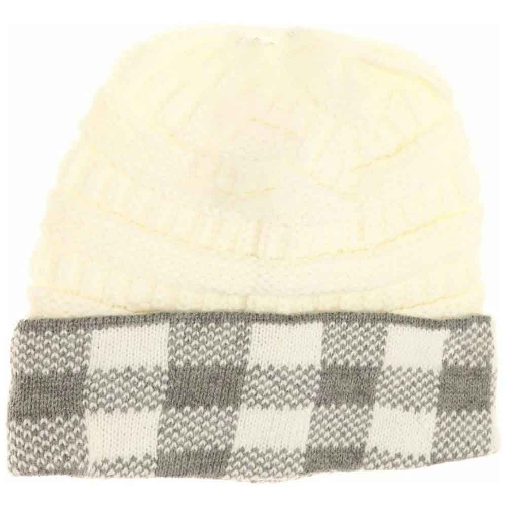 Buffalo Check C.C Beanie Tail - Image 2