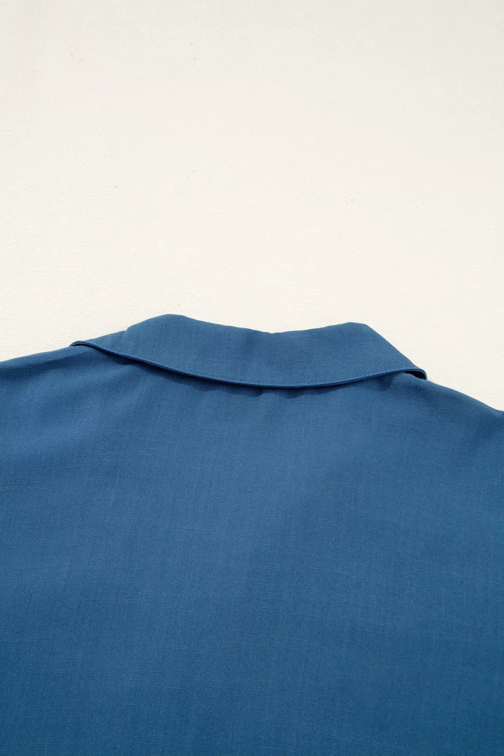 Button Detail Flounce Sleeve Blouse - Image 9