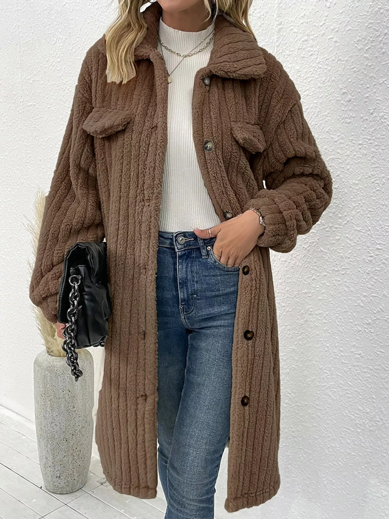 Button-Down Longline Outerwear - Image 6