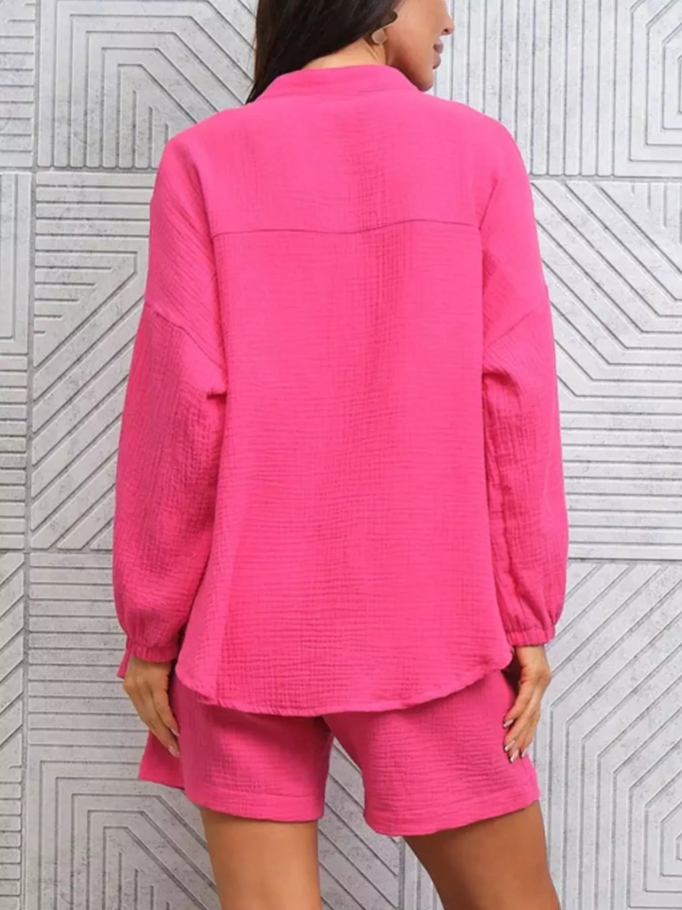 Button-Down Shirt and Shorts Set - Image 12