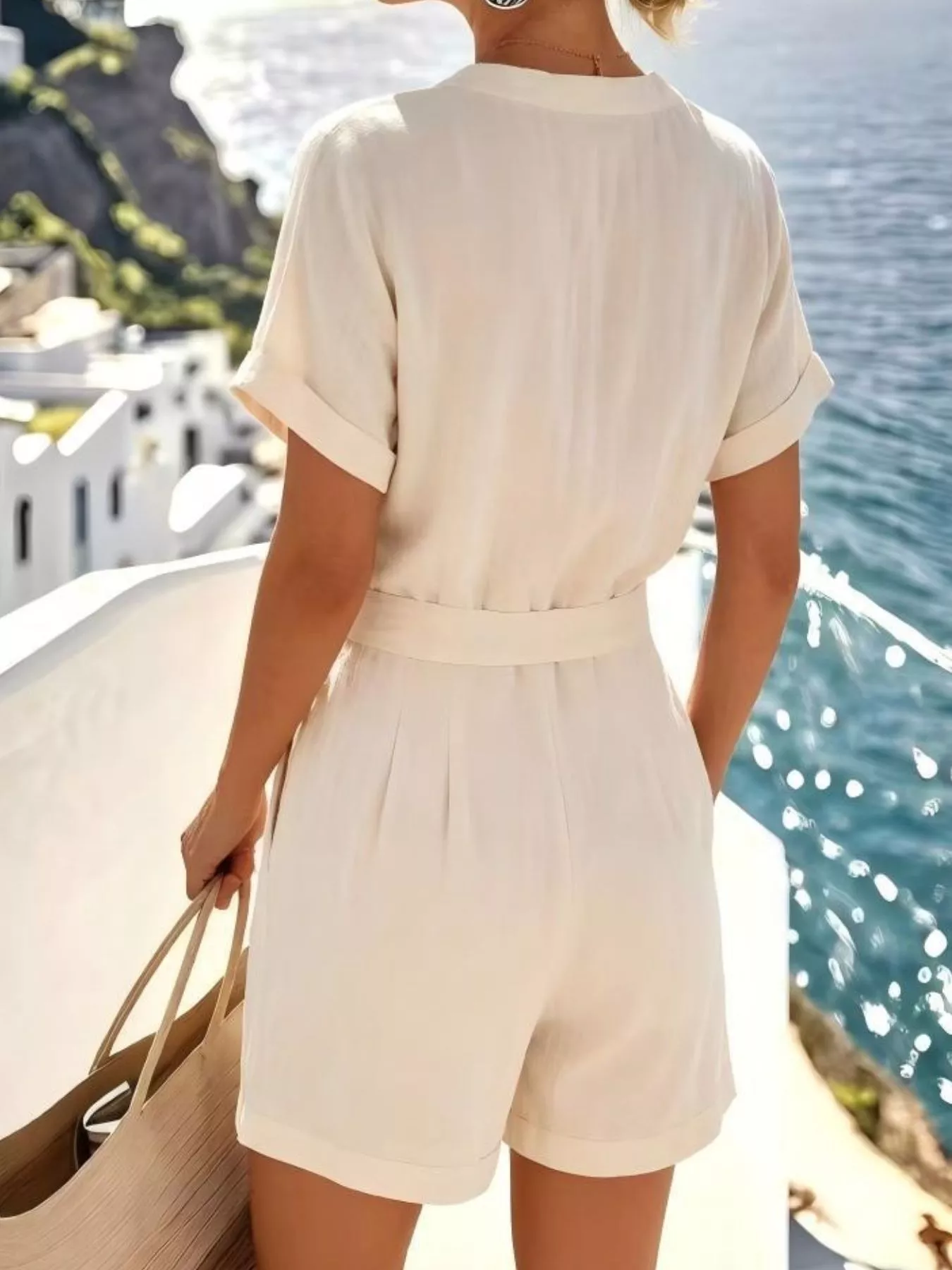 Button Down Shirt and Shorts Set - Image 2
