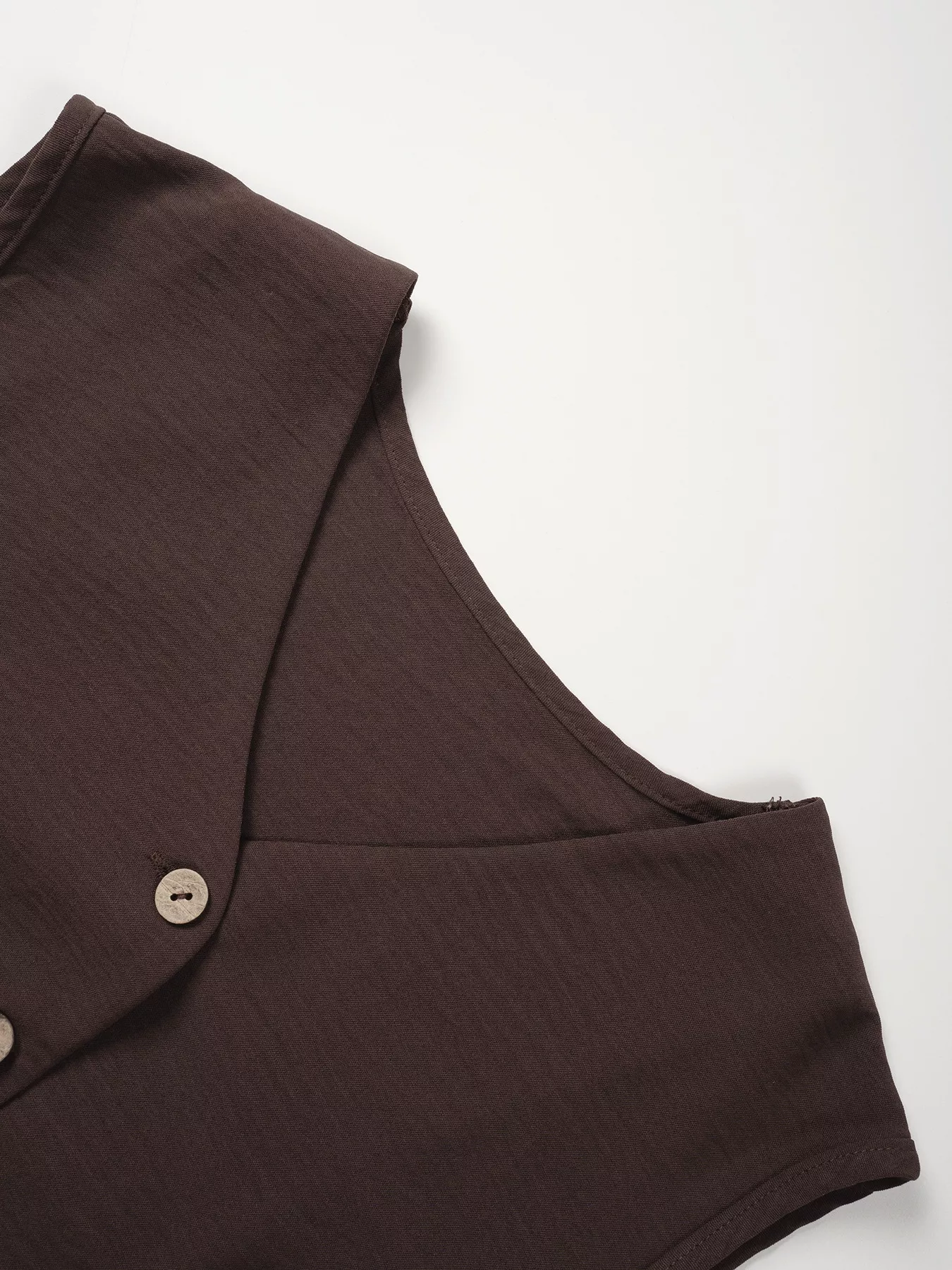 Button-Down Vest & Wide Leg Pants Set - Image 6