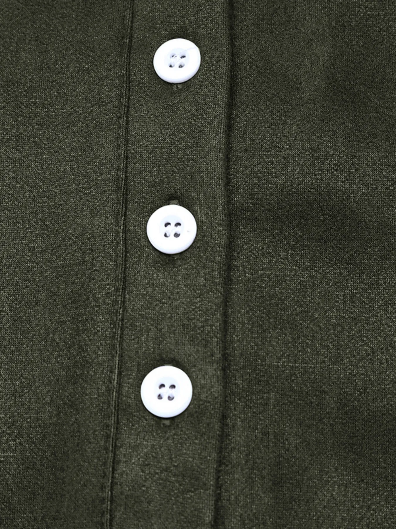 Button Front Mini Sweatshirt Dress - Image 11