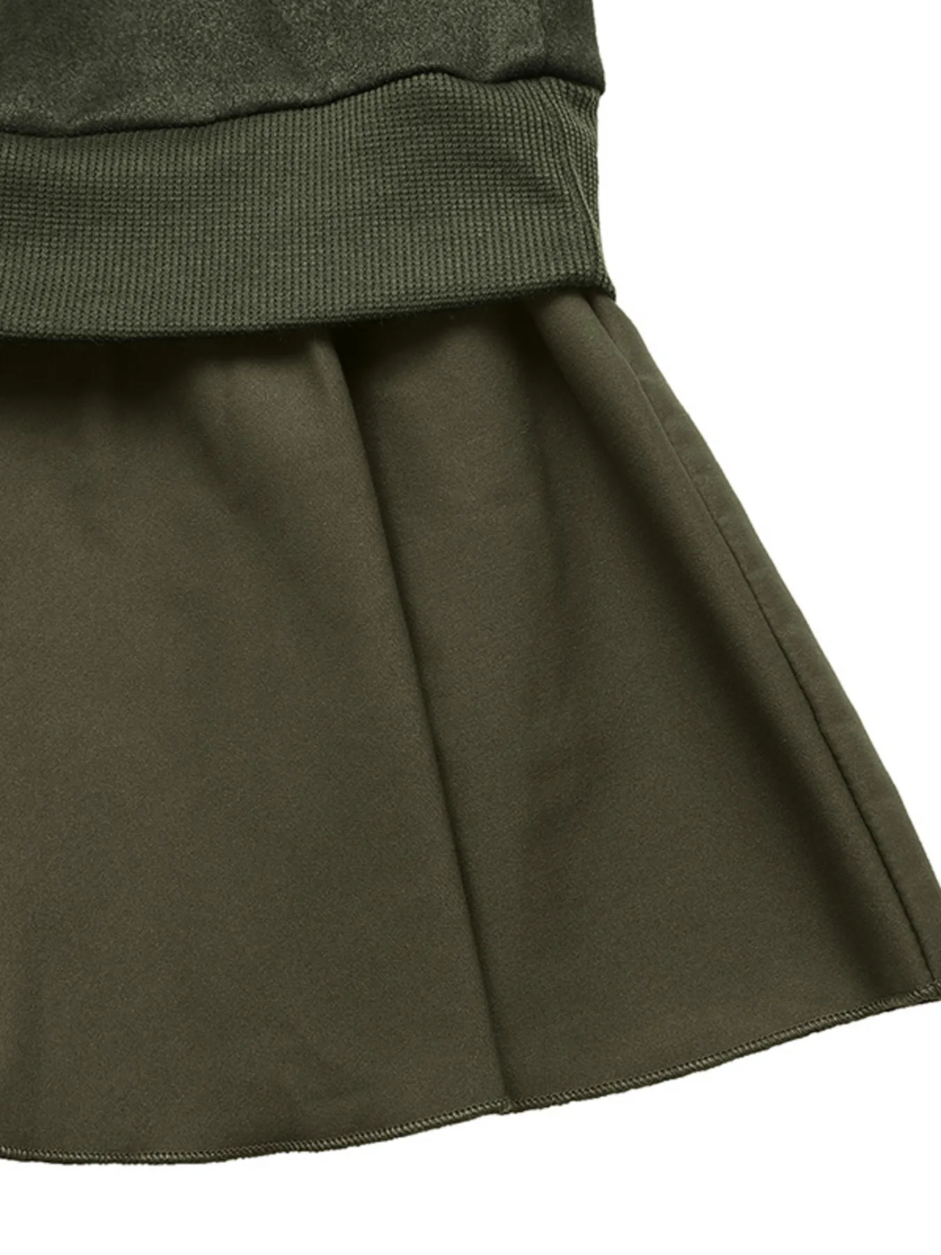 Button Front Mini Sweatshirt Dress - Image 9