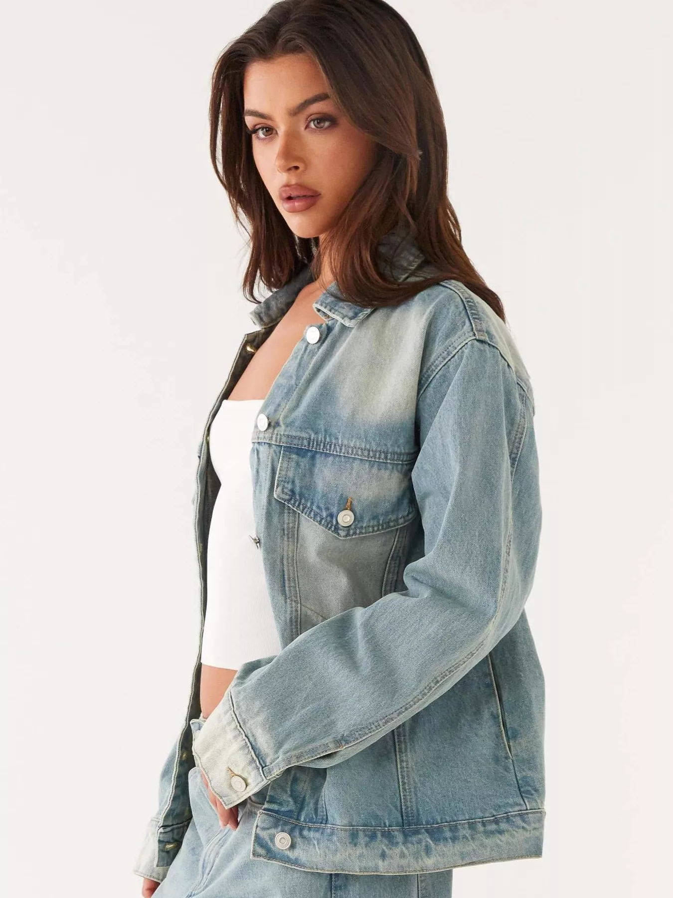Button Up Denim Jacket and Jeans Set - Image 10