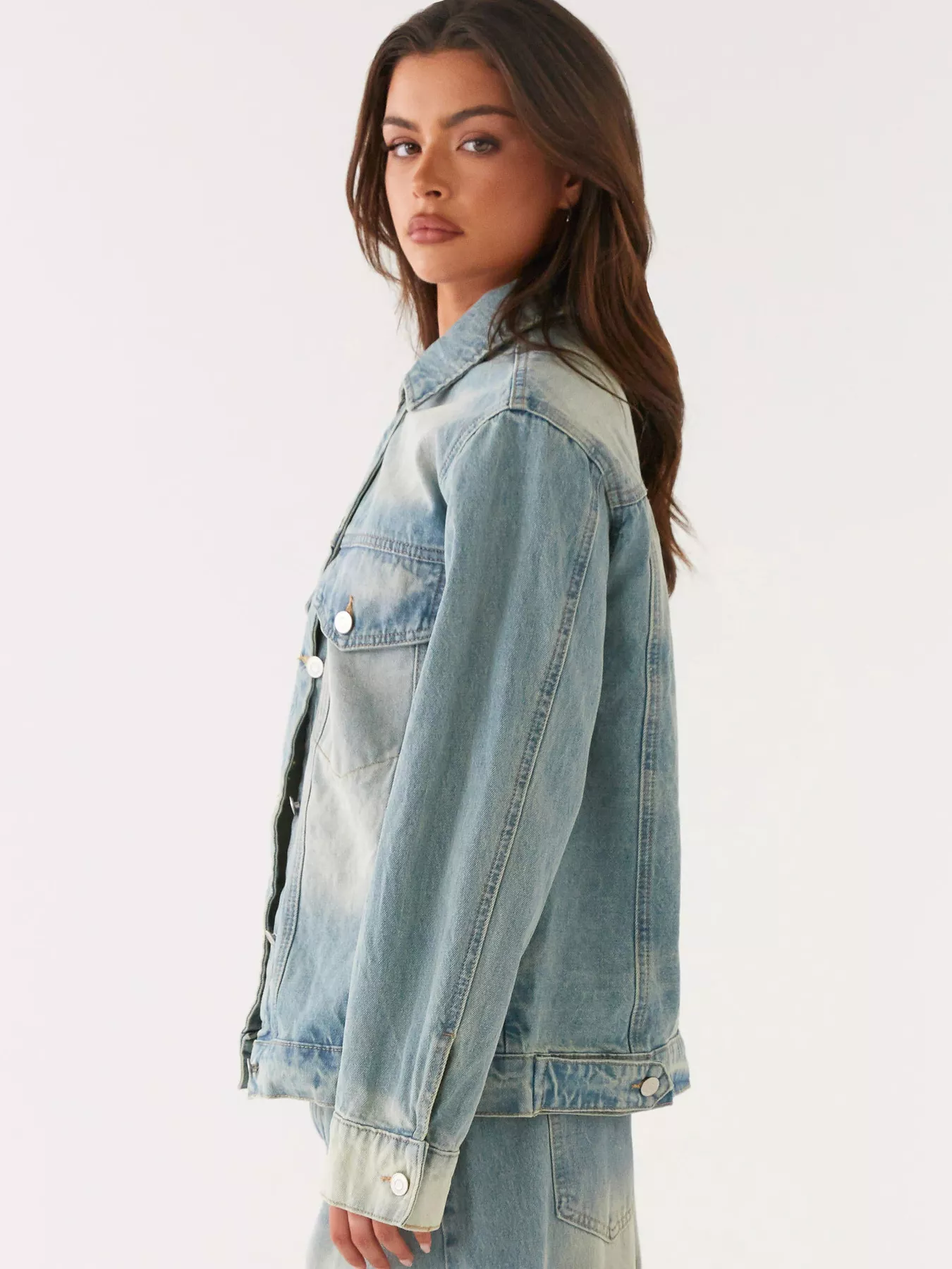 Button Up Denim Jacket and Jeans Set - Image 11