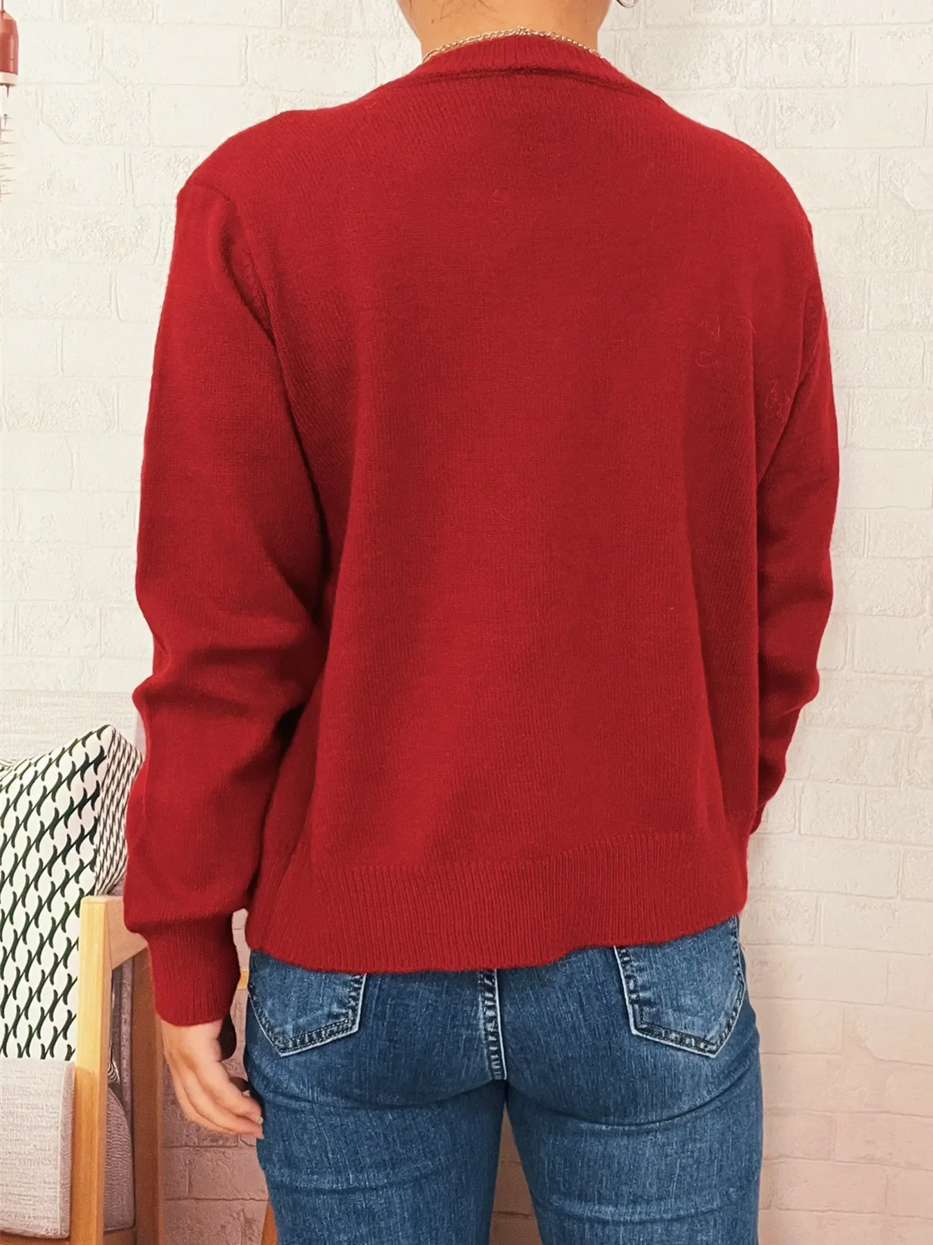 Button-Up Long Sleeve Cardigan - Image 11