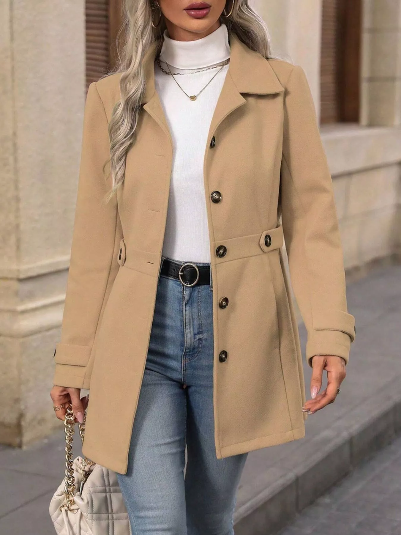 Button Up Long Sleeve Coat - Image 15