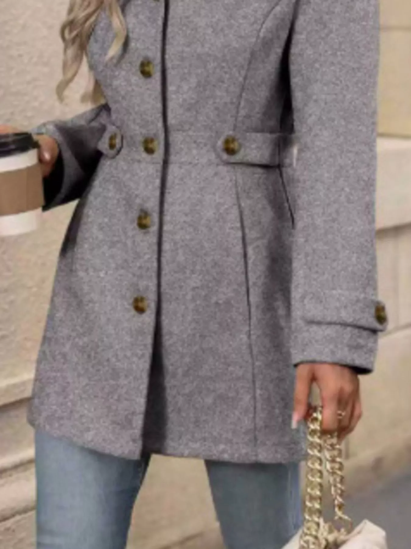 Button Up Long Sleeve Coat - Image 22