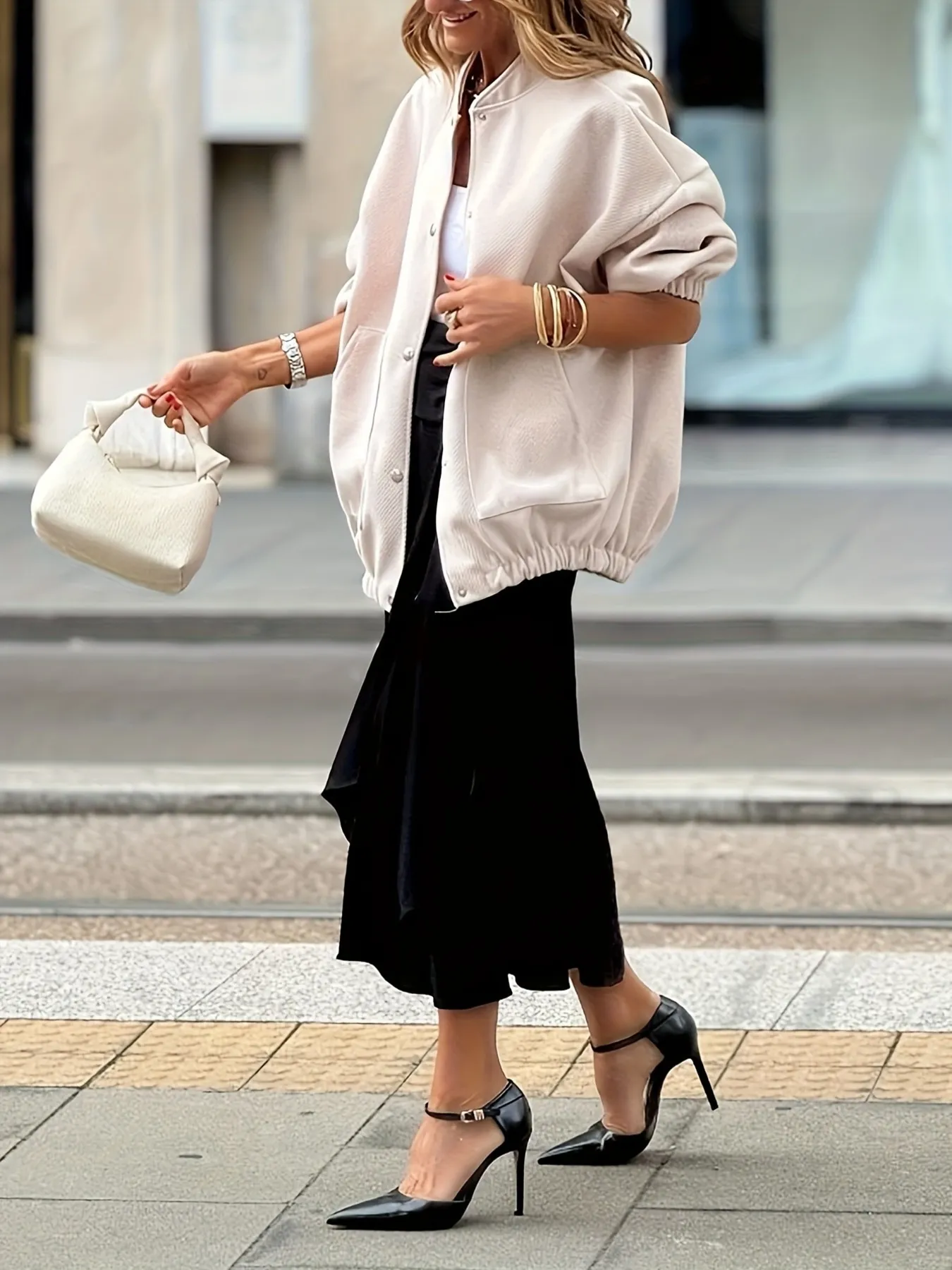 Button Up Long Sleeve Jacket - Image 3