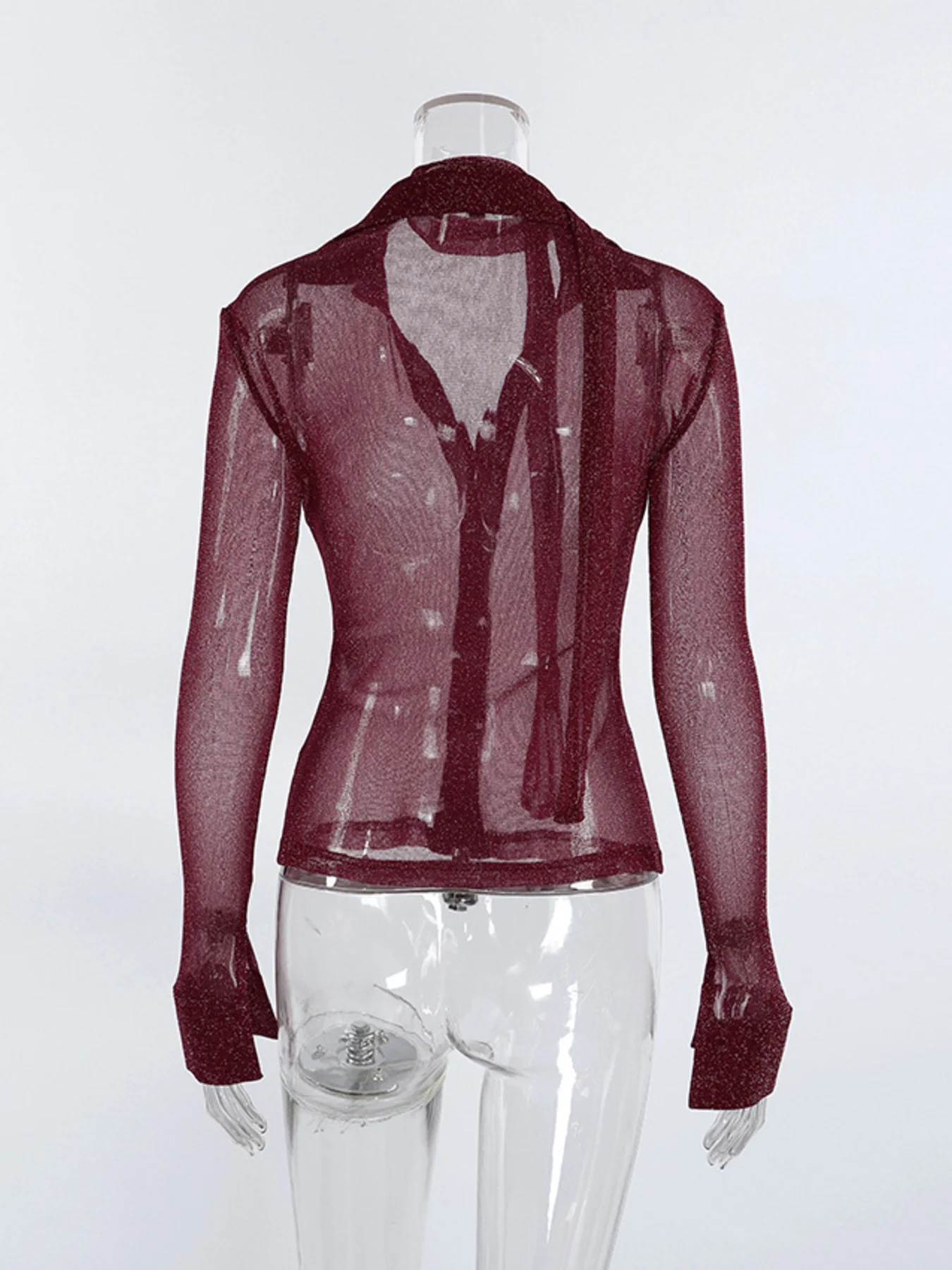 Button Up Shirt with Scarf - Image 9