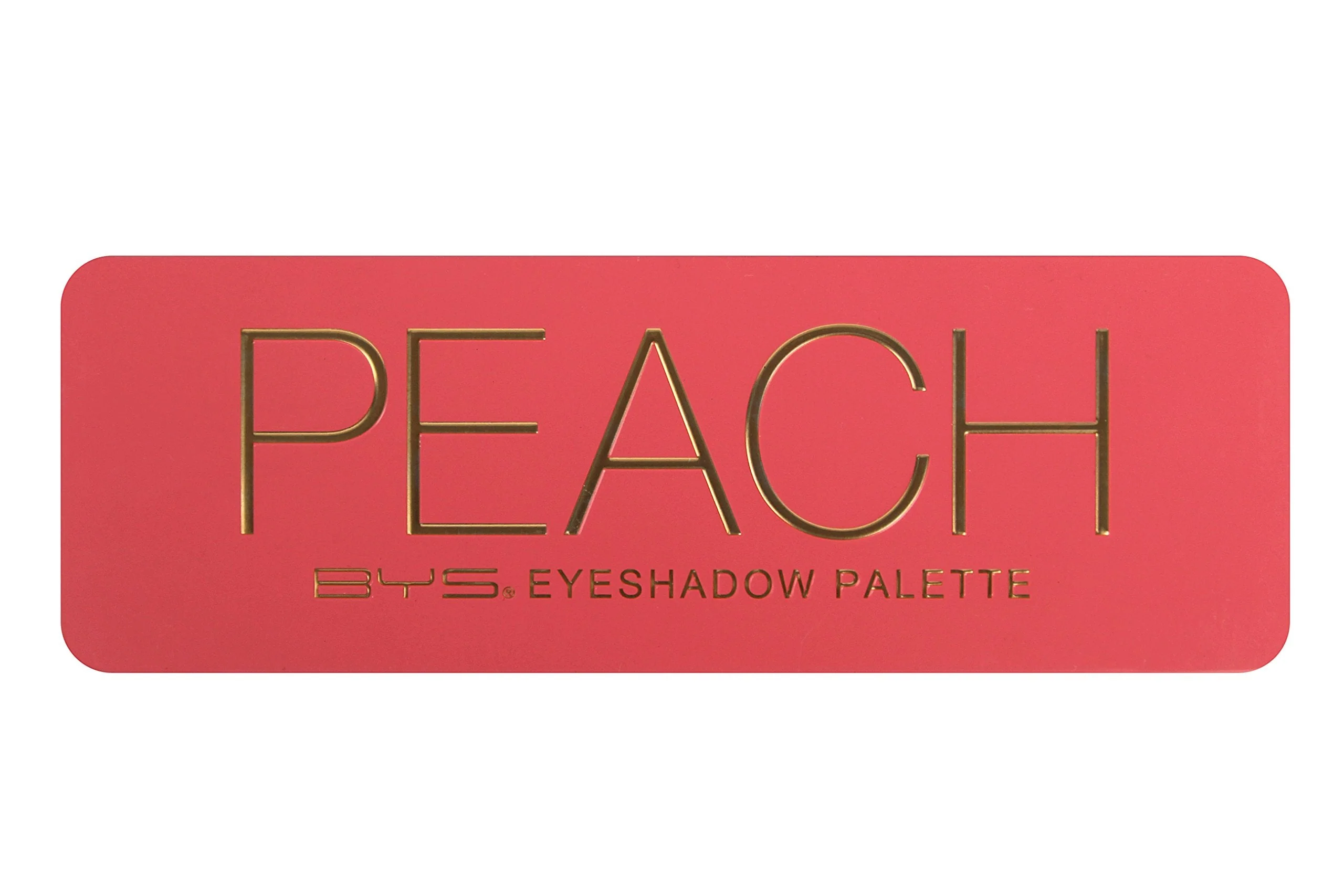 BYS Peach Eyeshadow Palette Tin with Mirror Applicator 12 Matte & Metallic Shades - Image 3