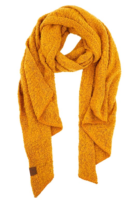 C.C Bias Cut Scarf With Whipstitched Edging - Image 13