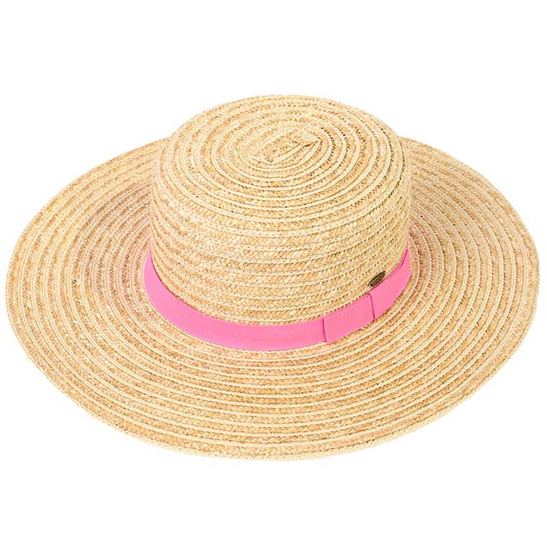 C.C Boater Sunhat with Solid Band - Image 6