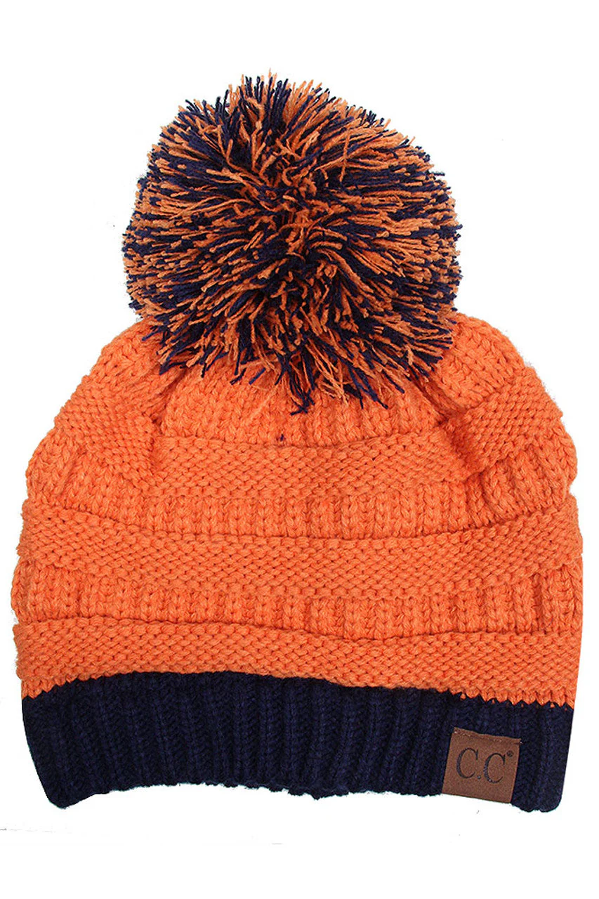 C.C College Color Beanie