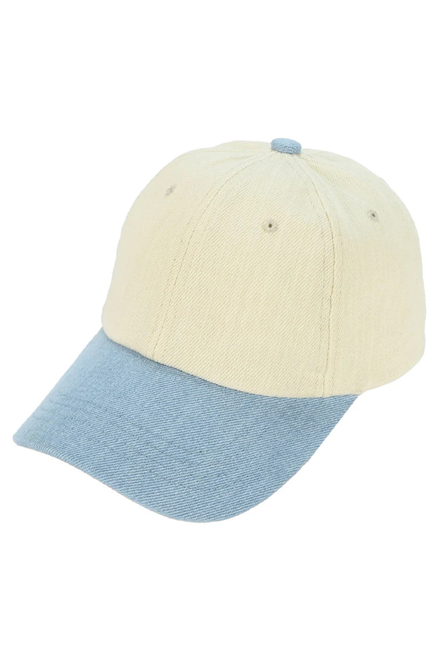 C.C Cotton Twill Denim Baseball Cap - Image 2