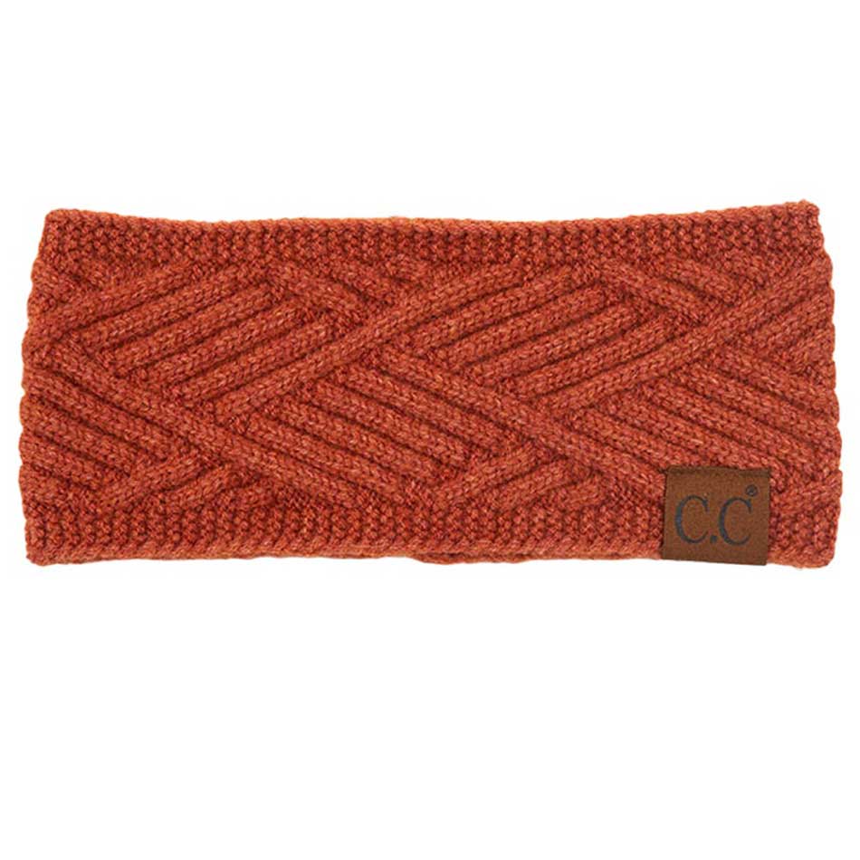 C.C Diagonal Stripes Criss Cross Pattern Earmuff Headband - Image 10