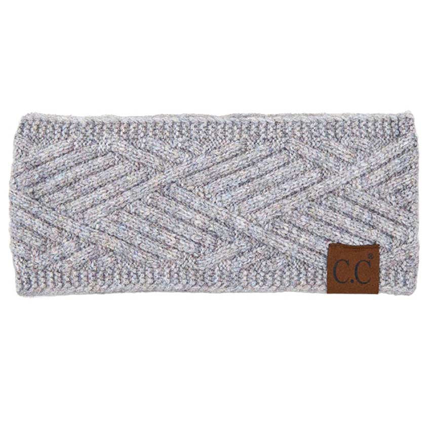 C.C Diagonal Stripes Criss Cross Pattern Earmuff Headband - Image 8