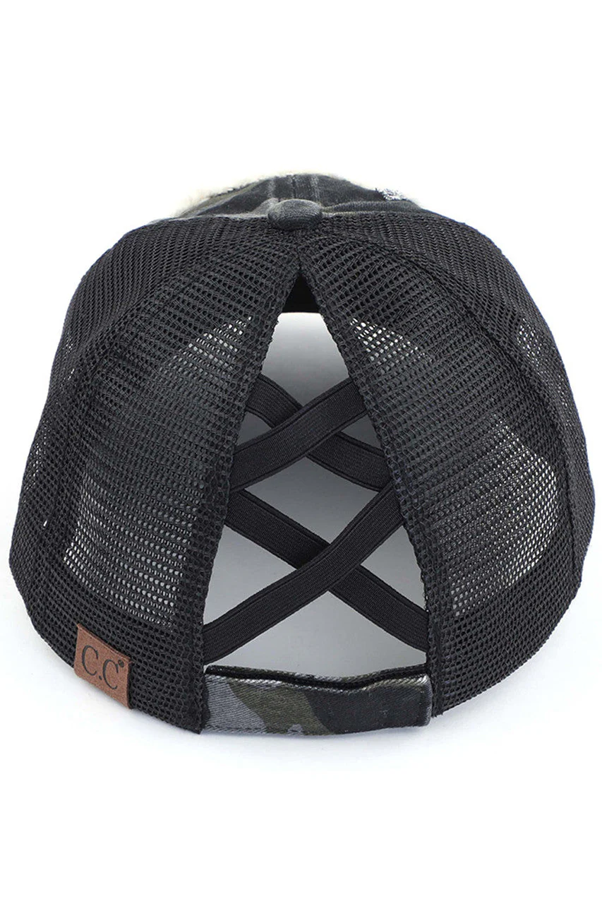 C.C HAPPY CAMPER PATCH VINTAGE PONY CAP - Image 4