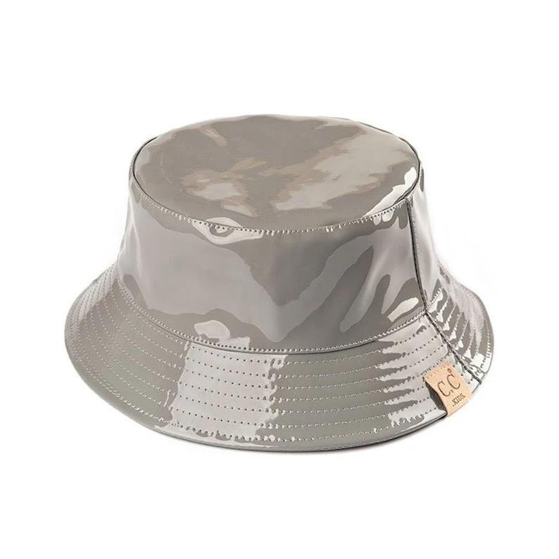 C.C Kids Shiny Reflective Enamel Rain Bucket Hat - Image 3