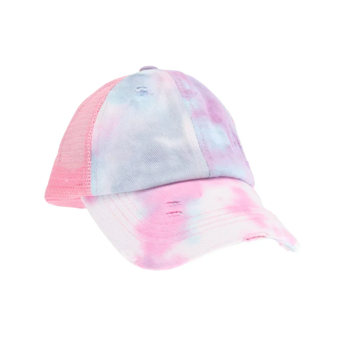 C.C Kids Tie Dye Criss-cross Pony Cap - Image 5