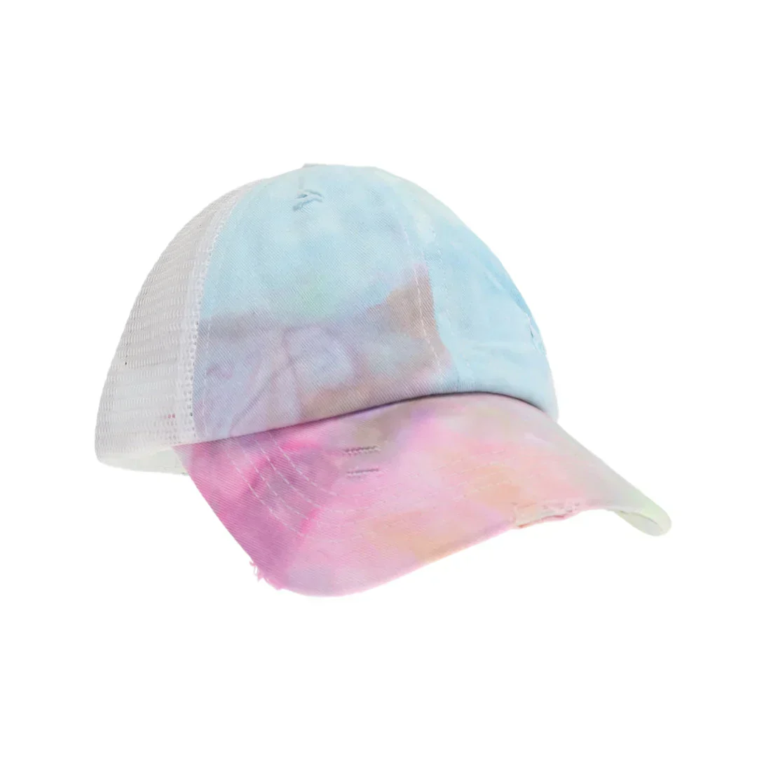 C.C Kids Tie Dye Criss-cross Pony Cap - Image 6