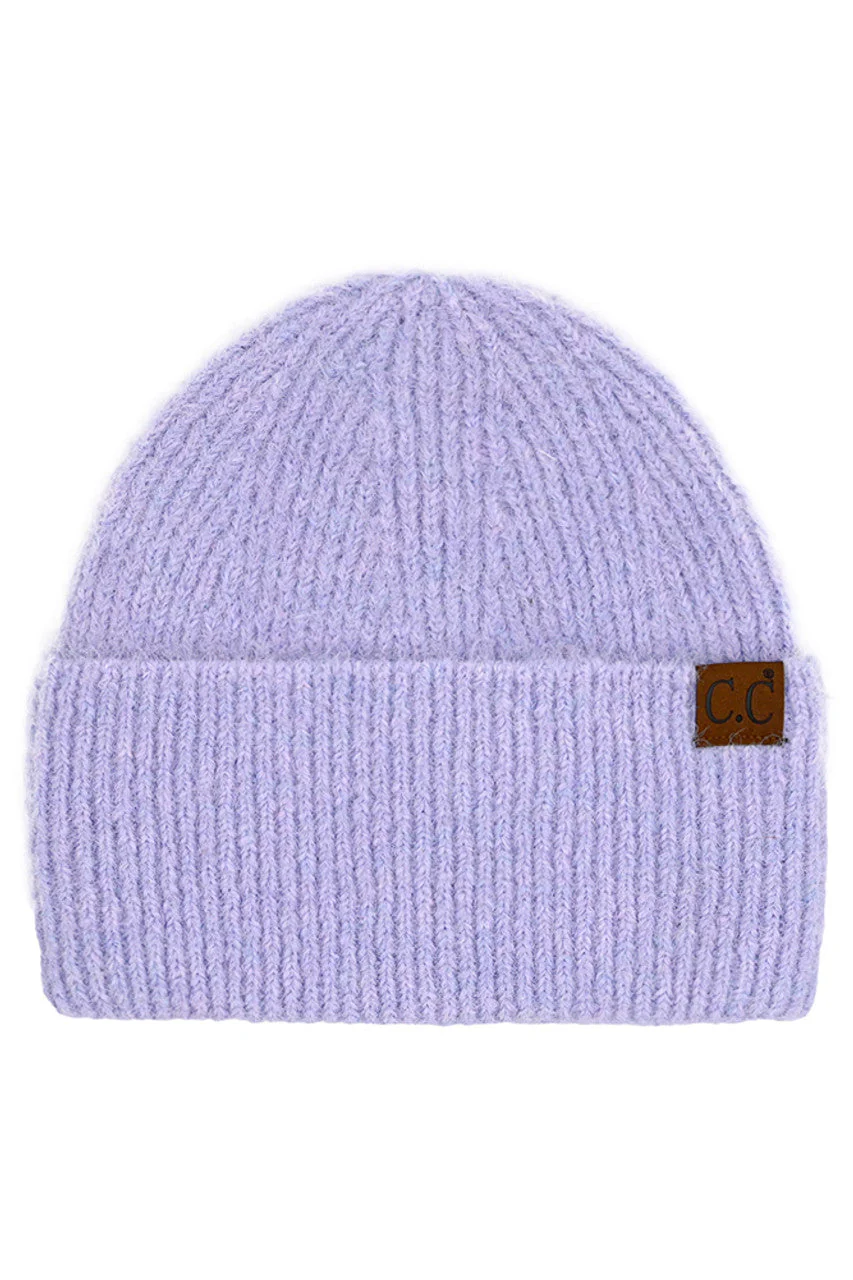 C.C Mohair Feel Wide Cuff Beanie - Image 4