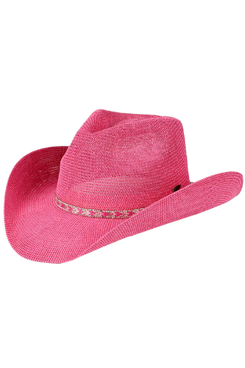 C.C Rhinestone Trim Band Cowboy Hat - Image 3