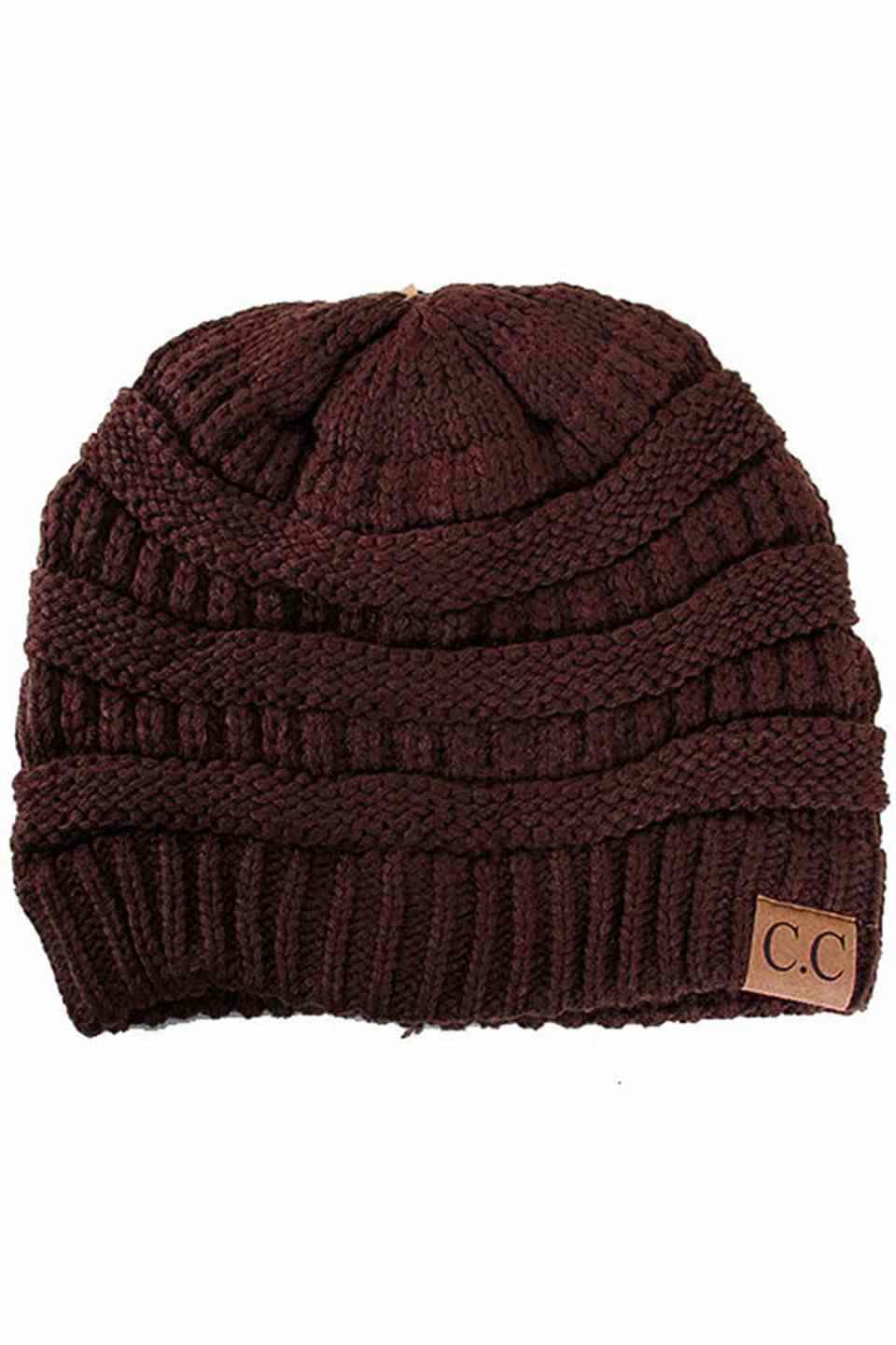 C.C Ribbed Kit Solid Color Beanie - Image 4