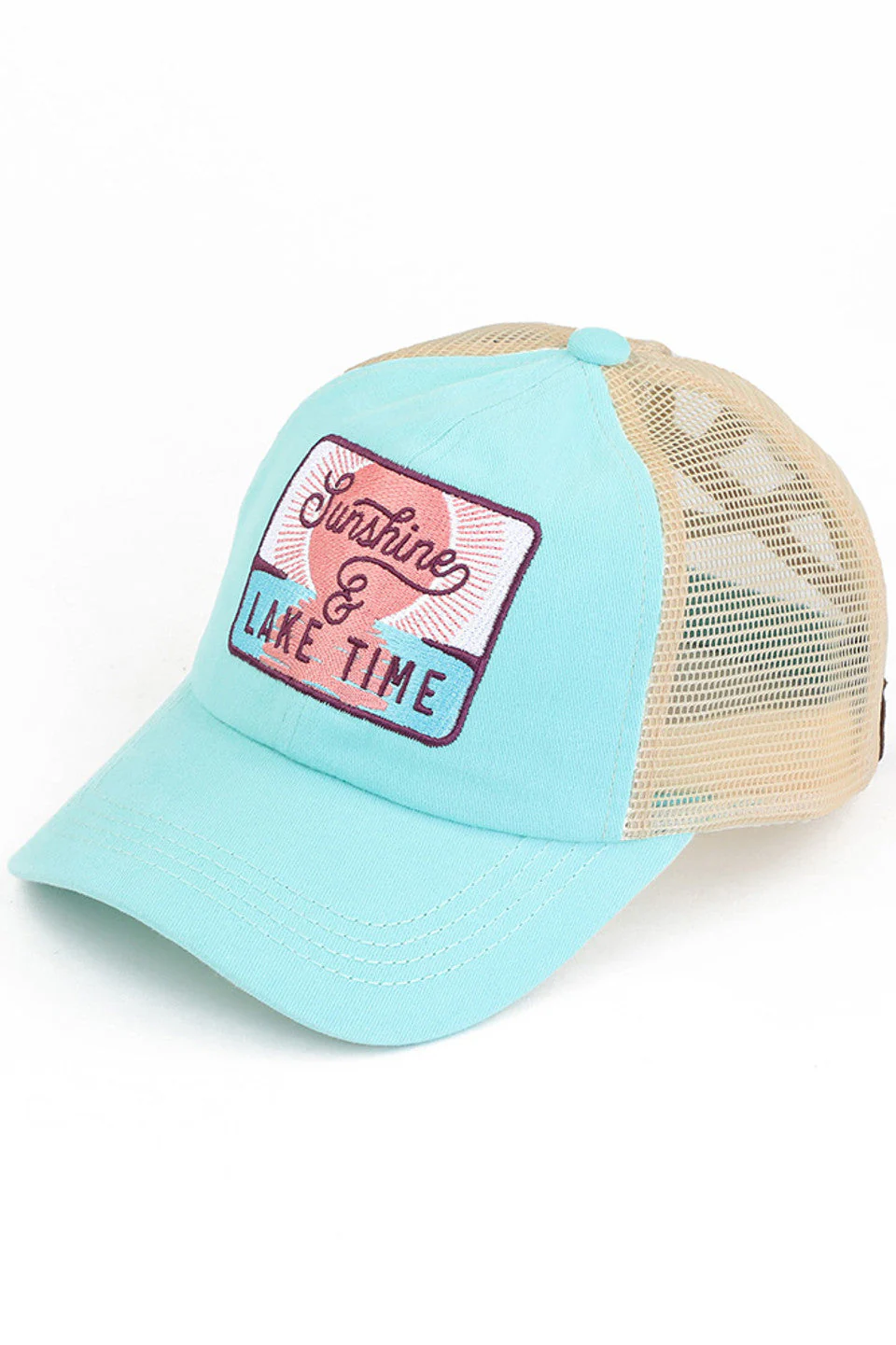 C.C SUNSHINE & LAKE TIME Patch Pony Cap - Image 4