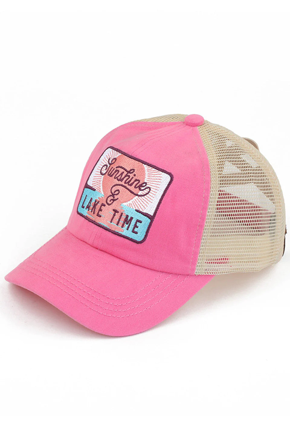 C.C SUNSHINE & LAKE TIME Patch Pony Cap - Image 6