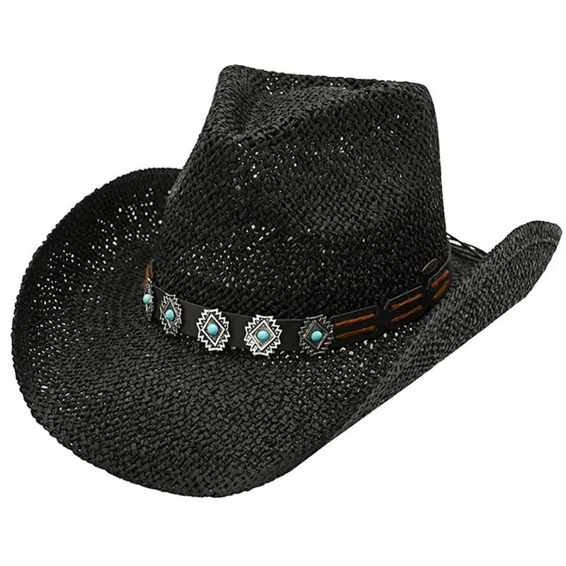 C.C Turquoise Charm Trim Cowboy Hat - Image 2