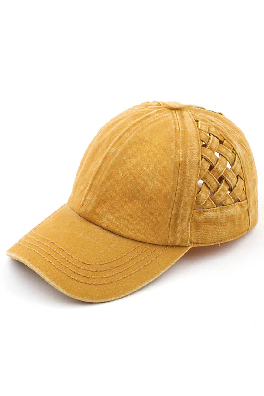 C.C WEAVON BASKET CRISS-CROSS PONYCAP - Image 12