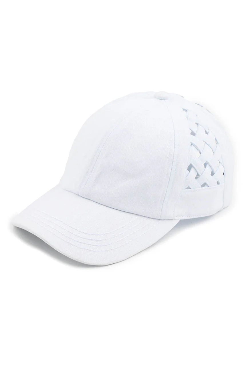 C.C WEAVON BASKET CRISS-CROSS PONYCAP - Image 15