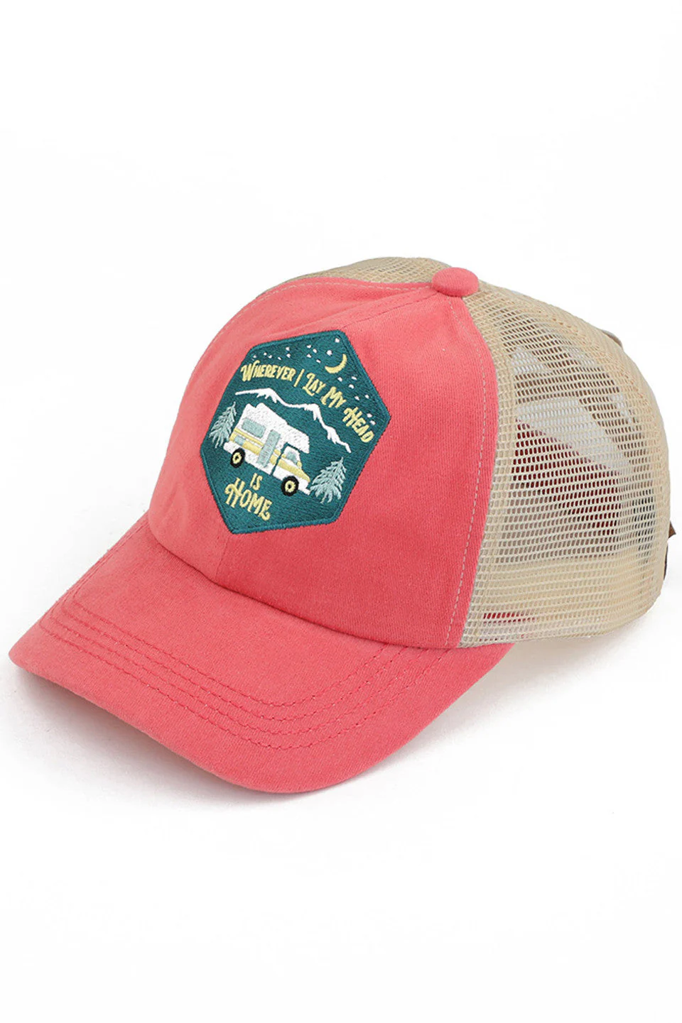 C.C WHEREVER I LAY MY HEAD IS HOME Patch Pony Cap - Image 3