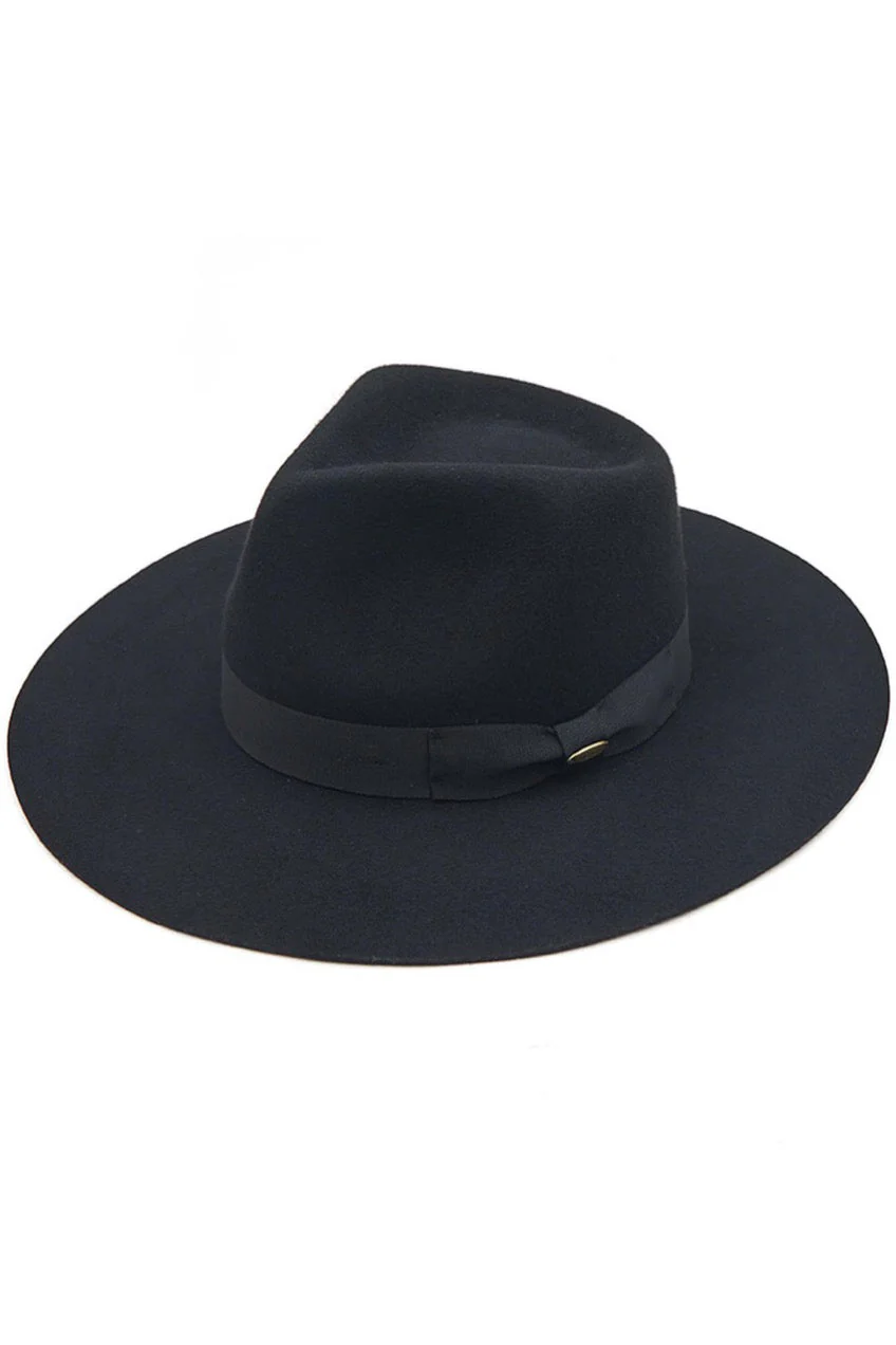C.C Wool Felt Detailed Panama Hat Ribbon Band Trim - Image 2