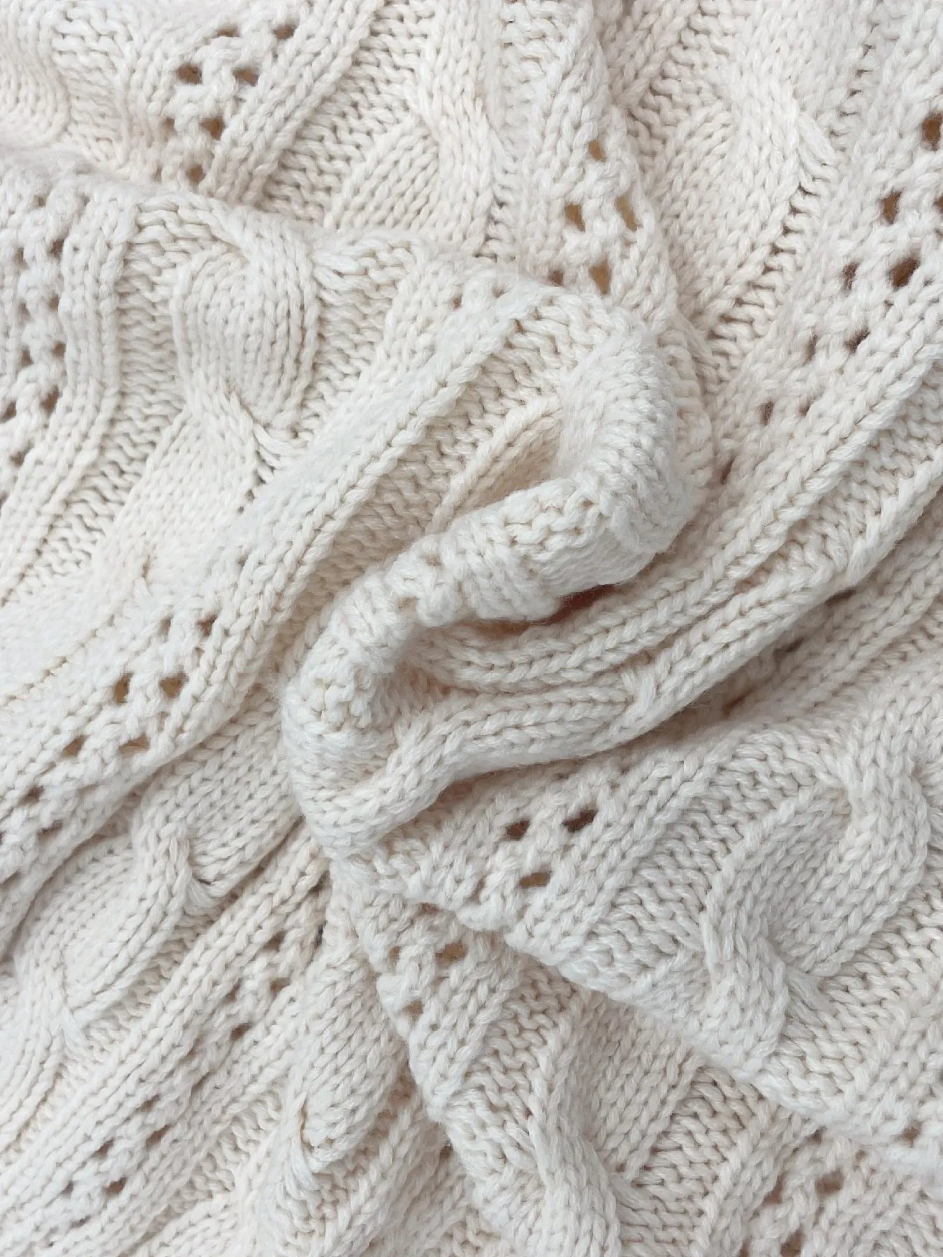 Cable Knit Belted Cardigan with Button Front - Image 8