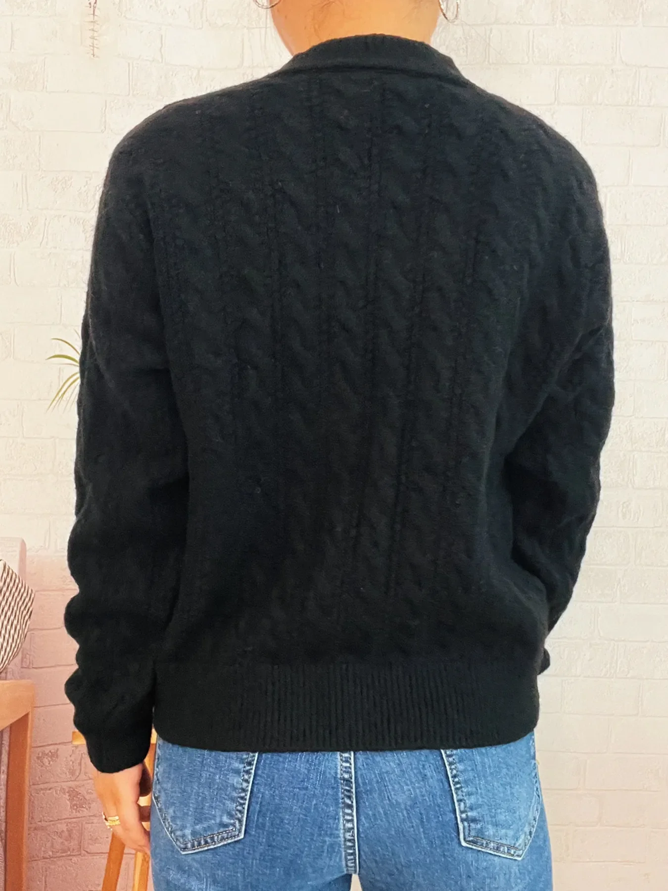 Cable Knit Button-Up Cardigan - Image 14