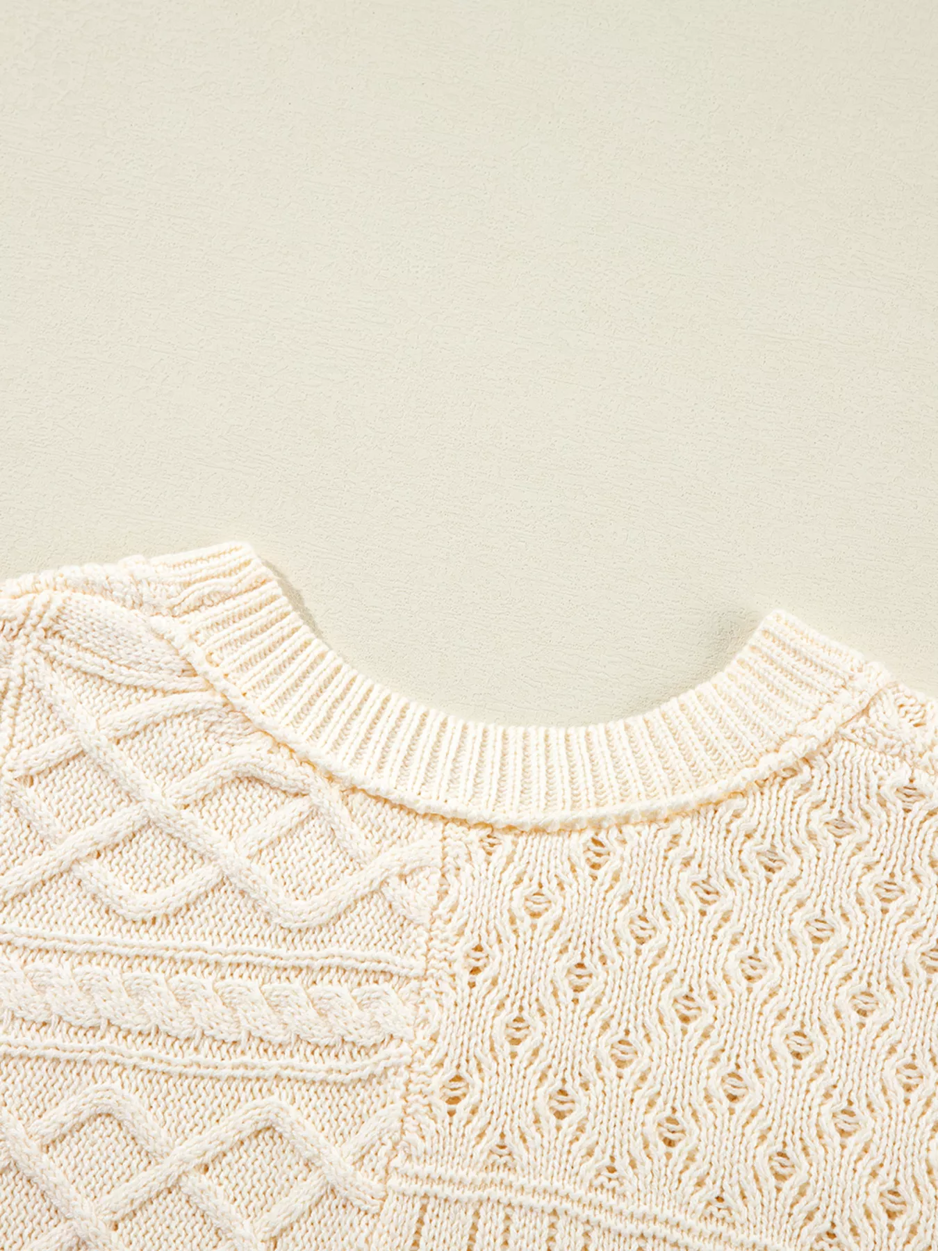 Cable Knit Dolman Sweater Vest - Image 14